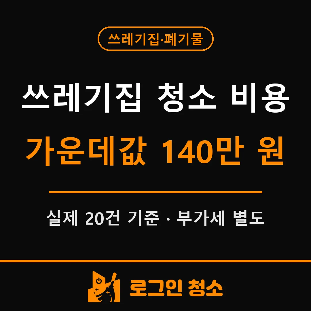 쓰레기집 청소 비용, 평수와 상태에 따라 얼마나 들까
